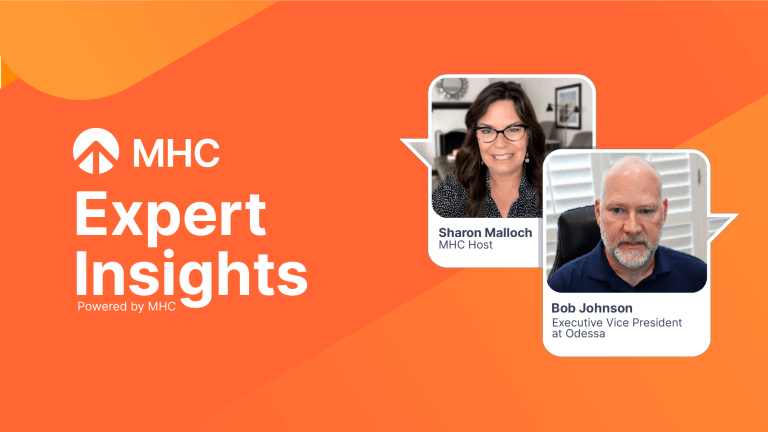 Efficient auto finance communication experts discussing orchestrated strategies during MHC Expert Insights interview.