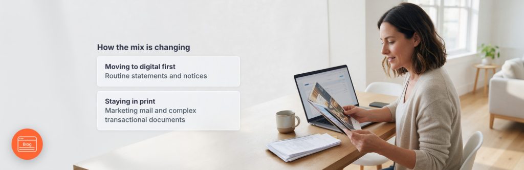 Transactional Print vs Digital - Banner
